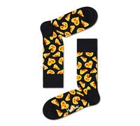 Happy Socks Women's Happy Pizza Love Socks, Black, 7-Apr UK