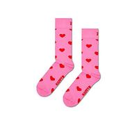 Happy Socks Unisex Heart, Pink, 42-46 UK