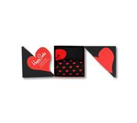 Happy Socks 2-Pack I Heart You Socks Gift Box, Black/red