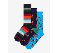 Happy Socks Wurst And Beers Gift Set Half Long Socks 3 Pairs Clear EU 36-40 Men,Women