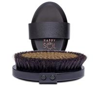 HAPPY SOL Copper Body Brush - Dry Brushing Body Brush with Ion Charged Copper Bristles, Glowing Skin, Lymphatic Drainage and Blood Circulation Improvement