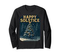 Happy Solstice Yule Tree Long Sleeve T-Shirt