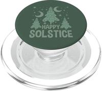Happy Solstice Yuletide Season Christmas Tree Winter Holiday PopSockets PopGrip for MagSafe