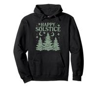 Happy Solstice Yuletide Season Christmas Tree Winter Pullover Hoodie