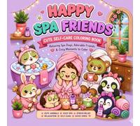 Happy Spa Friends: Cute Self-Care Coloring Book: Relaxing Spa Days, Adorable Friends & Cozy Moments to Color