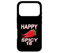 Happy Spicy 16 Years Sweet 16th Birthday Funny Design Case for iPhone 17 Pro