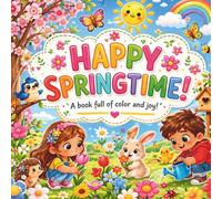 Happy Springtime: 40 Sweet and Cozy Illustrations for a Joyful Coloring Experience. Perfect for Kids, Teens and Adults.