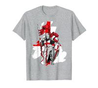 Happy St. George's Day Feast of Saint George Knight T-Shirt, Men, Heather Grey, Medium