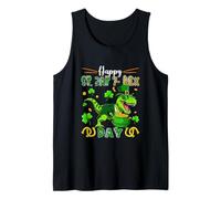Happy St. Pat T-Rex Day Patrick's Day T-Rex Sunglasses Tank Top