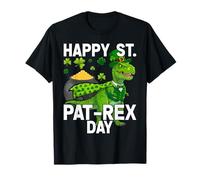 Happy St Pat T-Rex Saint Patrick's Day Dinosaur Boys Kids T-Shirt