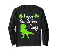 Happy St. PaTrex Day - Cute T-Rex Dino St. Patrick's Long Sleeve T-Shirt