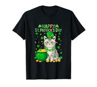 Happy St. Patrick's Day American Shorthair Shamocks Irish T-Shirt