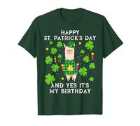Happy St. Patrick's Day And Yes It's My Birthday Llama Lover T-Shirt