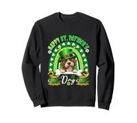 Happy St. Patrick's Day Cockapoo Rainbow Shamrocks Owner Sweatshirt