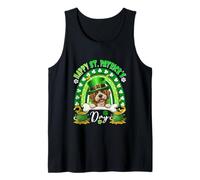 Happy St. Patrick's Day Cockapoo Rainbow Shamrocks Owner Tank Top