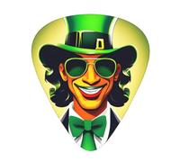 Happy St Patrick'S Day Exceptional Guitar Pick â€“ Single-Side Full-Print, Abs Material Plectrum â€“ Diverse Thickness For Varied Music Experience â€“ Ideal For Guitars And Ukuleles,Guitar Pick,