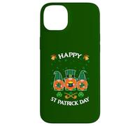 Happy St. Patrick's Day Funny Three Gnomes Holding Shamrock Case for iPhone 14 Plus