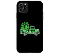 Happy St. Patrick's Day Green Truck Buffalo Plaid Shamrock Case for iPhone 11 Pro Max