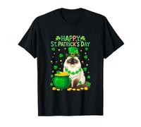 Happy St. Patrick's Day Himalayan Cat Shamocks Owner Irish T-Shirt