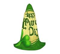 Happy St. Patrick'S Day Hooded Cape For Teens Halloween Costume, Cosplay, Masquerade, Wizard Robe
