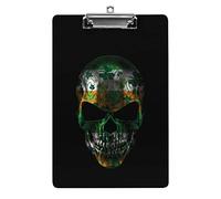 Happy St Patrick's Day Irish Flag Striped A4 Size Clipboard Funny Aesthetic Working Studying Letter Standard Clip Board 12.5×8.5 in Hardboard for School Classroom Kids Writing Drawing