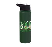 Happy St Patrick's Day Irish Gnomes Stainless Steel Insulated Water Bottle