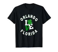 Happy St. Patricks Day, Orlando, Florida Value Graphic T-Shirt, Men, Black, L