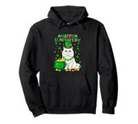 Happy St. Patrick's Day Persian Cat Shamocks Owner Irish Pullover Hoodie