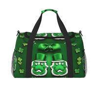 Happy St. Patrick's Day Print Ample Space Travel Duffle Bag Carry On Tote 19.7x13x10.2 in Stylish Tote for Gym