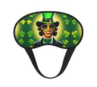 Happy St Patrick's Day Print Blackout Sleep Mask - Side Sleeper Eye Cover, Soft Comfort, Perfect for Travel, Meditation