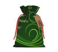 Happy St Patrick'S Day Print Gift Reusable Drawstring Decor Bags Festive Birthday Party Favors Pouchesor