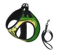 Happy St. Patrick'S Day Print Pet Supplies Adjustable Step-In Flex Breathable Mesh Dog Harness For Small Medium Dogs, S-L