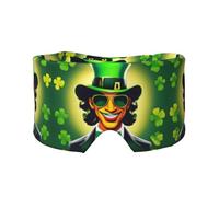 Happy St Patrick's Day Print Sleep Eye and Ear Muffs Mask - Adjustable Yoga Travel Headband, Keep Warm Shading Comfortable Aid