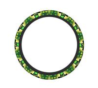 Happy St Patrick's Day Print Steering Wheel Protector Non-Slip Cars Trucks Easy Installation Daily Commutes Use