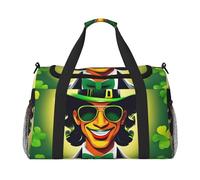 Happy St Patrick'S Day Print Travel Hand Travel Bag Weekender Overnight Carry On Tote Foldable Crossbody Bag