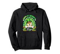 Happy St. Patrick's Day Shiba Inu Rainbow Shamrocks Owner Pullover Hoodie