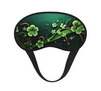 Happy st Patrick's Day Sleep Mask for Side Sleeper Soft Breathable Sleeping Eye Mask Blackout Silk Eye Sleep Shade Cover with Elastic Strap Night Blindfold for Women Men Travel Nap