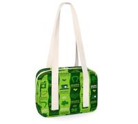 Happy St. Patrick's Day Small Sports Duffel Bags Happy Clovers Mini Gym Bag Lightweight Casual Tote Travel Sports Organizer Bag for Kids Girls Boys Women Men