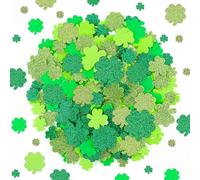 Happy St.Patrick's Day Stickers, 200Pcs Foam Glitter Green St Patricks Decoration Stickers, St.Patrick's Day Lucky Shamrock Roll Sticker for Party Supplies