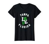 Happy St. Patricks Day, Tampa, Florida Value Graphic T-Shirt, Women, Black, XS