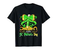 Happy St. Patrick's Day Teacher Job Tools Bow Tie Shamrocks T-Shirt
