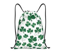 Happy St Patrick's Day Title: Lightweight Drawstring Duffel Bag â€“ Water-Resistant Foldable Gym Sack with Adjustable Shoulder Strap, Ideal for Sports, Yoga, Travel and School