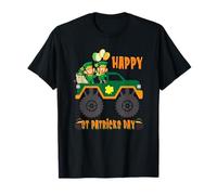 Happy St Patricks Day Toddler Boys Girls Monster Truck T-Shirt