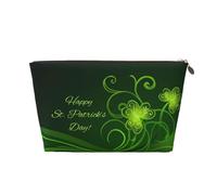 Happy St Patrick's Day Vagilo Leather Toiletry Bag - Stylish & Durable Toiletry Kit for Travelers, Cosmetic Organizer, Makeup Bag, Carry-On, Portable Organizer, Zippered Pouch