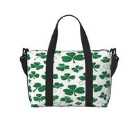 (Happy St Patrick's Day) Waterproof Lightweight Hand Travel Bag - Large Carry-On for 3-5 Day Trips | Air Travel, Sports, Weekend Use | Men & Women (1-Pack)
