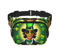Happy St Patrick's Day Zipper Fanny Pack, Crossbody Bags with Adjustable Strap for Jogging, Cycling