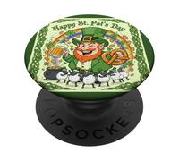 Happy St Pat's Day Festive Time PopSockets Adhesive PopGrip