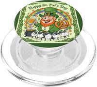 Happy St Pat's Day Festive Time PopSockets PopGrip for MagSafe