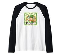 Happy St Pat's Day Festive Time Raglan Baseball Tee