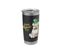 Happy St. Pawtrick's Day - Poodle Saint Patrick's Day Paw Stainless Steel Insulated Tumbler